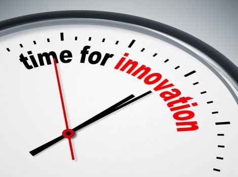 An image of a nice clock with time for innovation
